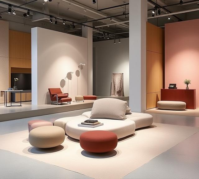 Markenraum mit textiler Identität